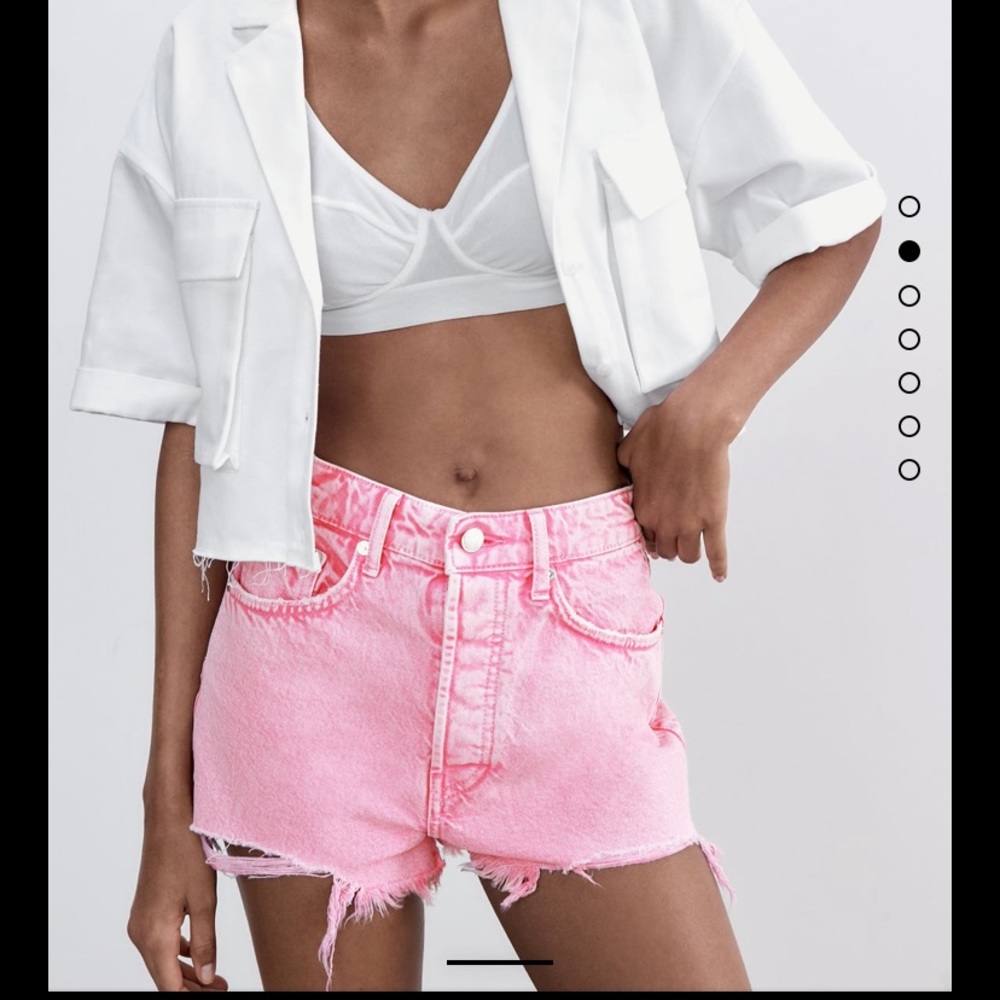Zara Pink Jean Shorts